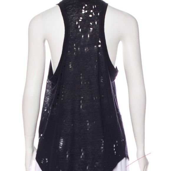 IRO distressed linen tank top - Picture 3 of 4